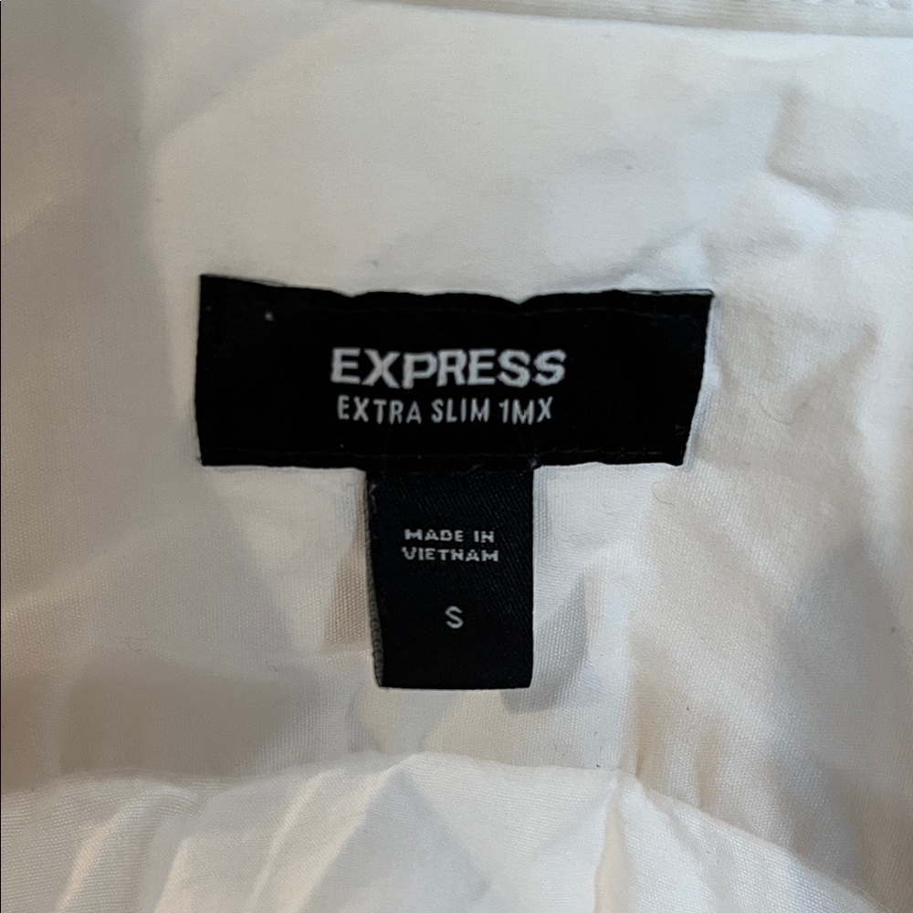 Express Crisp White Collared Shirt